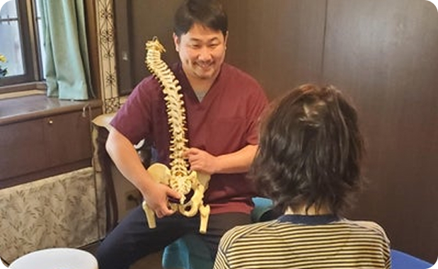 施術説明の様子